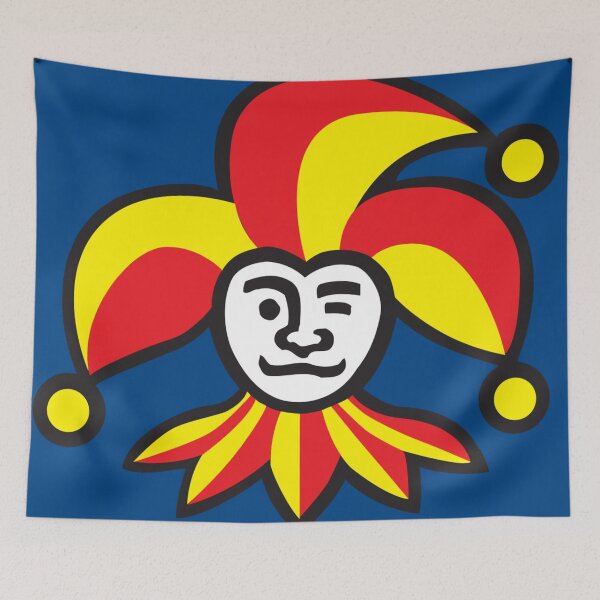 Item preview, Helsinki Jokerit  | Finland Hockey League (Feat: Matching Hex Code Color Background) designed and sold by thebirdbrand.