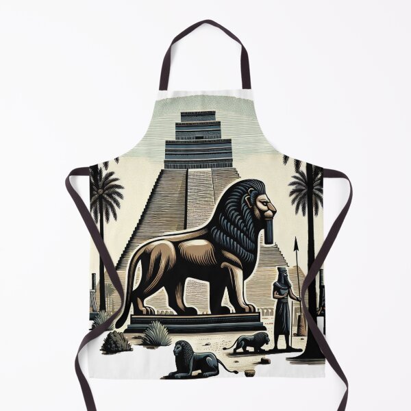 Item preview, Lion of Babylon, Mesopotamia, warrior, palm trees, river designed and sold by Redbdon.