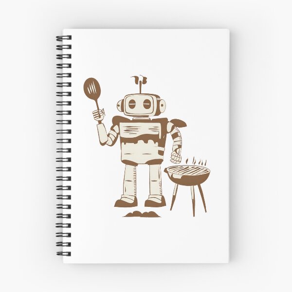 Item preview, Vintage Robot Grilling: Retro BBQ Master T-Shirt designed and sold by GorinART.