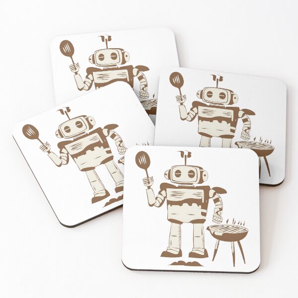 Item preview, Vintage Robot Grilling: Retro BBQ Master T-Shirt designed and sold by GorinART.