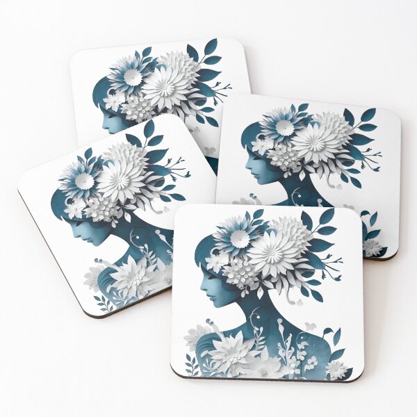 Item preview, female figure composed of floral paper elements designed and sold by SBEE-jirapha.