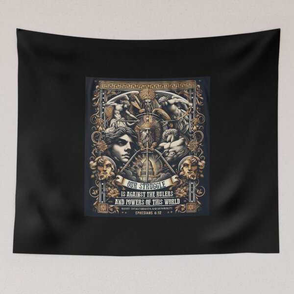 Item preview, Our Struggle is Against the Rulers and Powers of this World designed and sold by Takin-Thepiss.