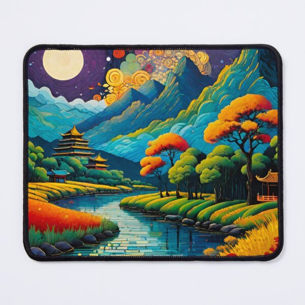 Item preview, Serene Tranquility: Ancient Wooden Building in Chinese Countryside designed and sold by GrizzlyCollective.