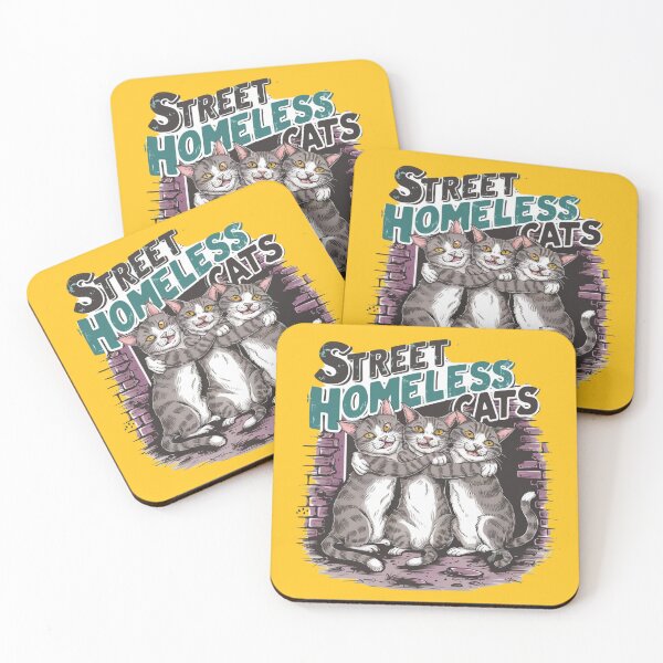 Item preview, Poor homeless street cats  hugging  designed and sold by Ajax90.