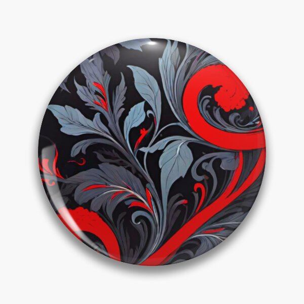 Item preview, Scarlet Symphony: Red and Black Vine and Petal Design designed and sold by GrizzlyCollective.
