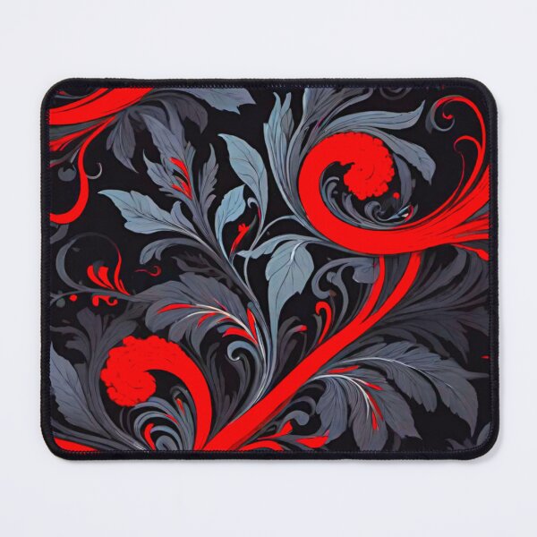 Item preview, Scarlet Symphony: Red and Black Vine and Petal Design designed and sold by GrizzlyCollective.
