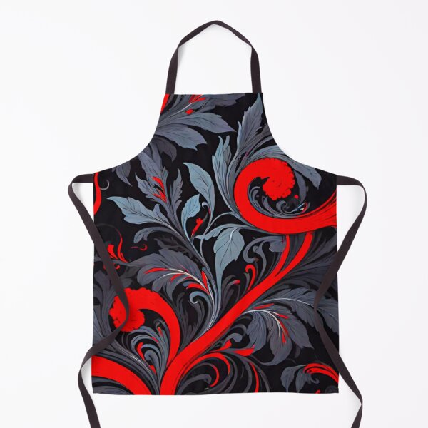 Item preview, Scarlet Symphony: Red and Black Vine and Petal Design designed and sold by GrizzlyCollective.