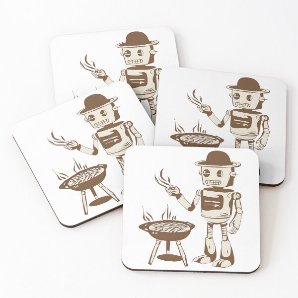 Item preview, Vintage Robot Grilling: Retro BBQ Master T-Shirt designed and sold by GorinART.