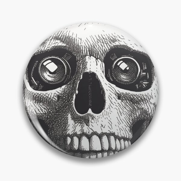 Item preview, mechanical skull designed and sold by ArtOfZPin.
