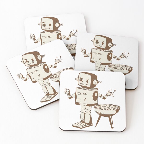 Item preview, Vintage Robot Grilling: Retro BBQ Master T-Shirt designed and sold by GorinART.