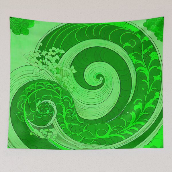 Item preview, Verdant Whirl: Green Spiral Design designed and sold by GrizzlyCollective.