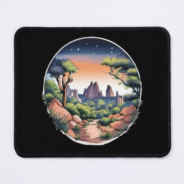 Item preview, watercolor garden of the gods designed and sold by EuropeanPrints.