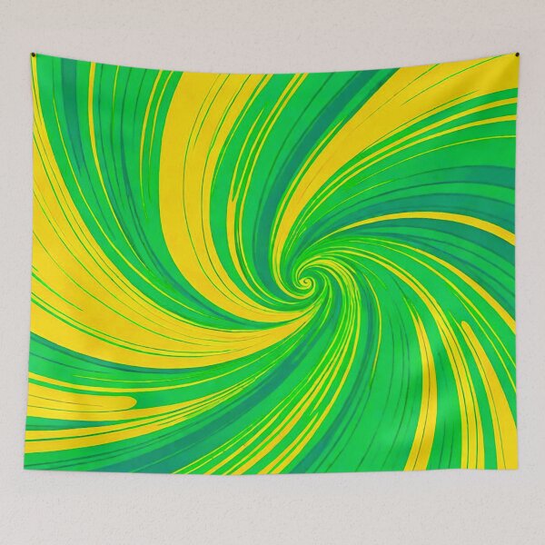 Item preview, Radiant Spiral: Green and Yellow Elation designed and sold by GrizzlyCollective.