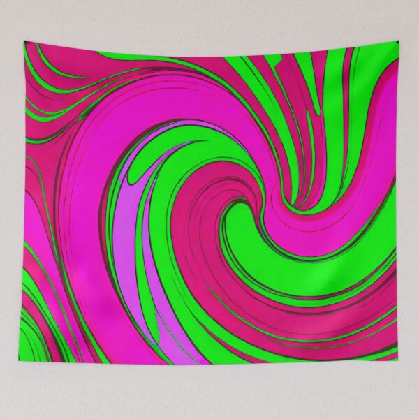 Item preview, Whirlwind of Colors: Pink, Purple, Green, and Red Spiral designed and sold by GrizzlyCollective.