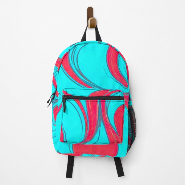 Item preview, Lava Flow: Blue and Red Abstract Artwork designed and sold by GrizzlyCollective.