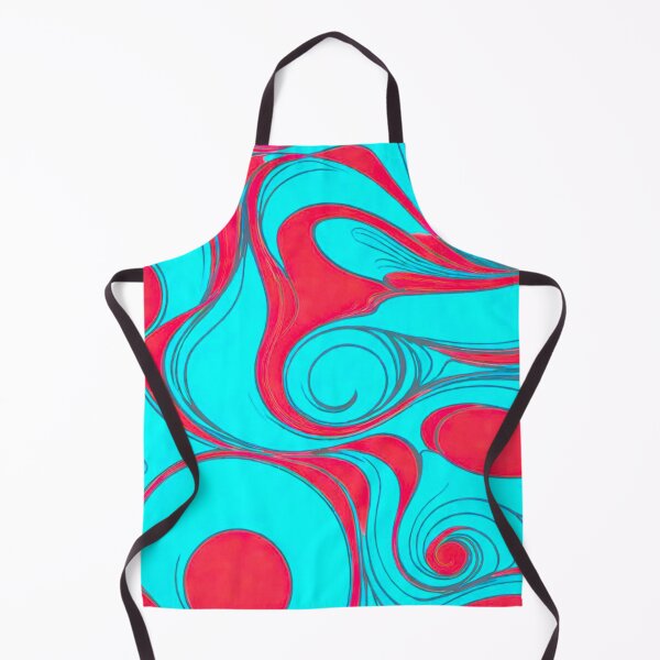 Item preview, Lava Flow: Blue and Red Abstract Artwork designed and sold by GrizzlyCollective.