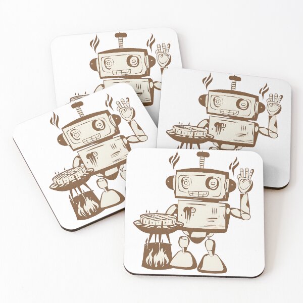 Item preview, Vintage Robot Grilling: Retro BBQ Master T-Shirt designed and sold by GorinART.