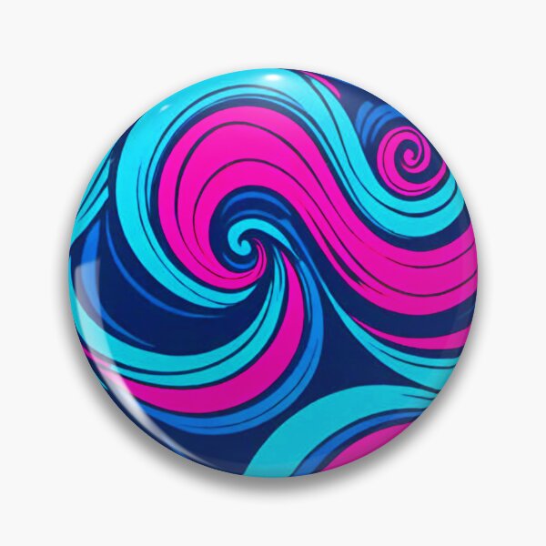 Item preview, Dynamic Spiral: Vibrant Blue and Pink Swirls designed and sold by GrizzlyCollective.