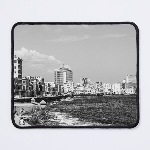 Item preview, The malecon, Havana, Cuba B&W designed and sold by Lie Yim.
