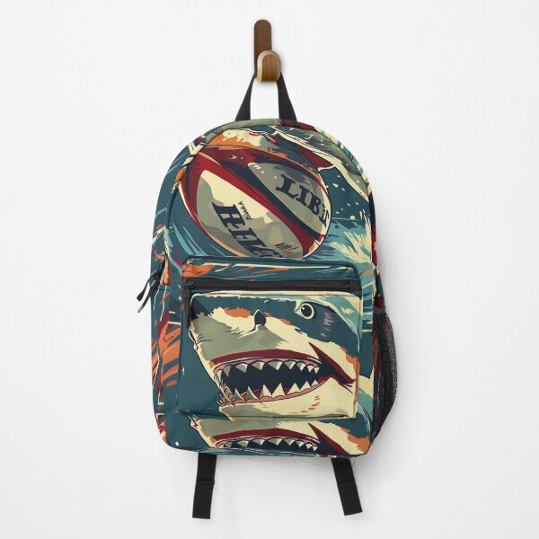 Item preview, Rugby Cyberpunk Shark designed and sold by WaveVisions.