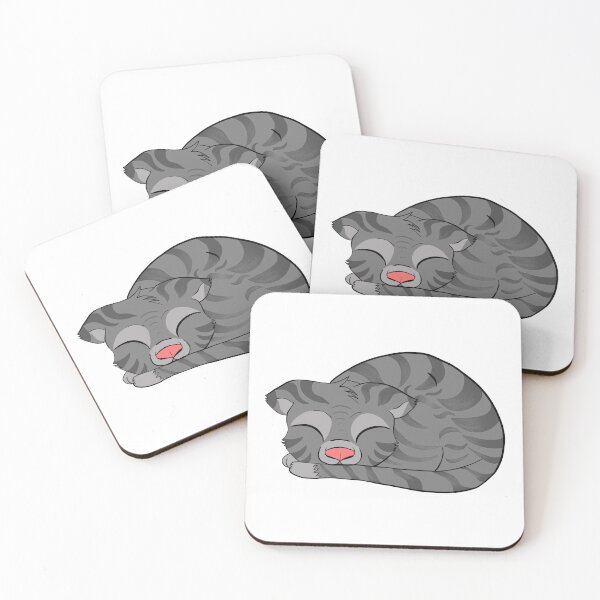Item preview, Sleeping gray cat - AA0058A designed and sold by LionsHut.