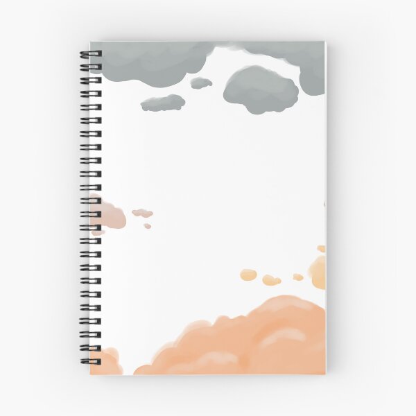 Item preview, Frame with gray and orange clouds, designed and sold by Karyna Hordetska.