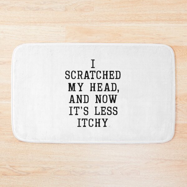 Item preview, Less Itchy, funnyfits70, humor, silly, funny, head, massage, zen, relaxation, head, brain, itch, relief, invisible, meme designed and sold by FunnyFits70.