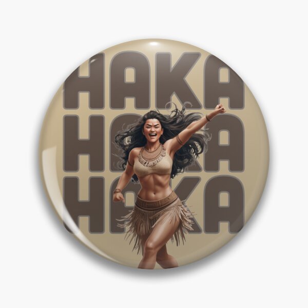 Item preview, Haka powerful woman dancer New Zealand designed and sold by La Loca.