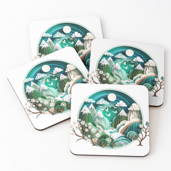 Item preview, the three-dimensional paper art landscape designed and sold by SBEE-jirapha.