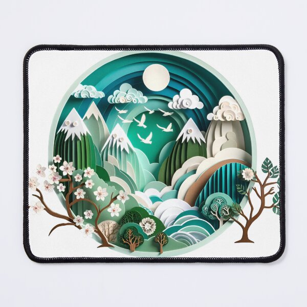 Item preview, the three-dimensional paper art landscape designed and sold by SBEE-jirapha.