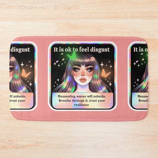 Item preview, Copy of Holographic Watercolor Sticker: Accepting Disgust, Embracing Emotional Authenticity designed and sold by Queueka.
