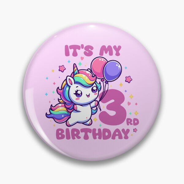 Item preview, cute and sweet unicorn It's my 3rd birthday girl t-shirt designed and sold by Brudy-R.