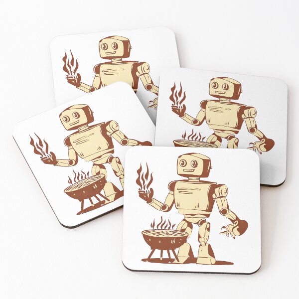 Item preview, Vintage Robot Grilling: Retro BBQ Master T-Shirt designed and sold by GorinART.
