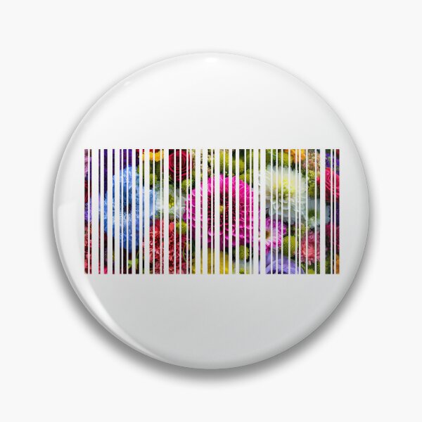 Item preview, 'I LOVE YOU'  Bar Code Floral Bouquet, original graphic artwork designed and sold by Dinahspace.