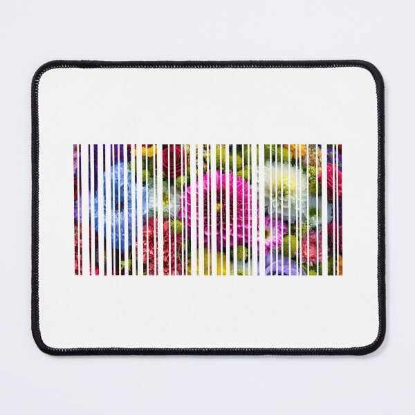 Item preview, 'I LOVE YOU'  Bar Code Floral Bouquet, original graphic artwork designed and sold by Dinahspace.