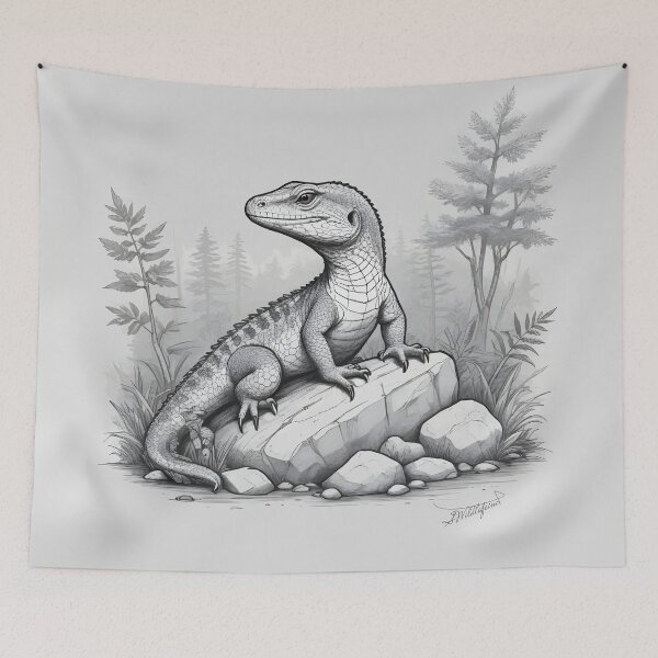 Item preview, Monitor Lizard Sketch designed and sold by WildlifeInc.