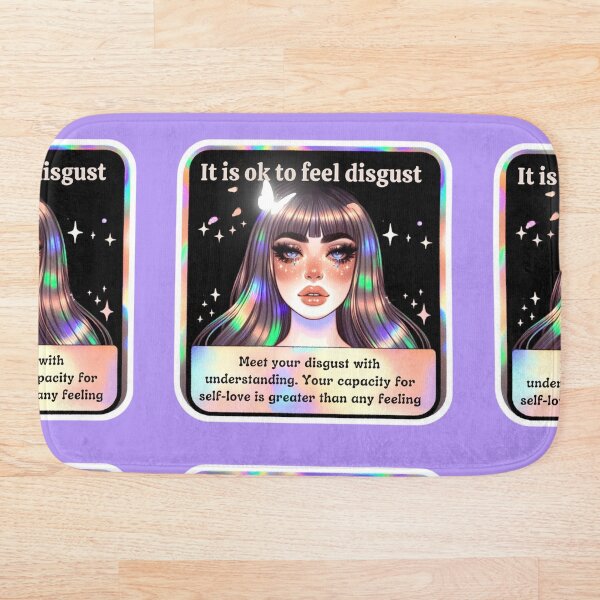 Item preview, Holographic Watercolor Sticker: Accepting Disgust, Embracing Emotional Authenticity designed and sold by Queueka.