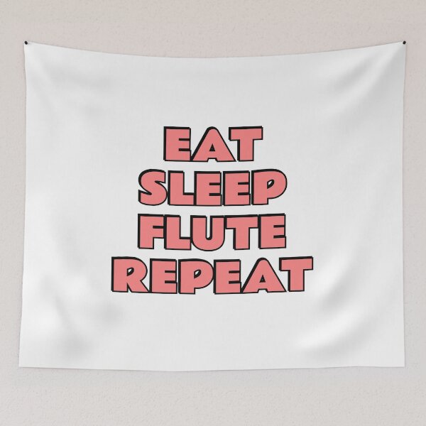 Item preview, Eat Sleep Flute Repeat flutist designed and sold by Inspirationmotivation.