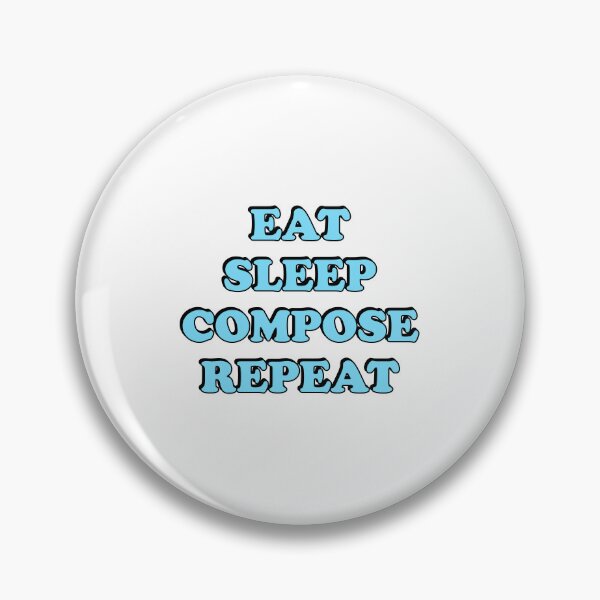 Item preview, Eat Sleep Compose Repeat - Music Composer - classical composers designed and sold by Inspirationmotivation.