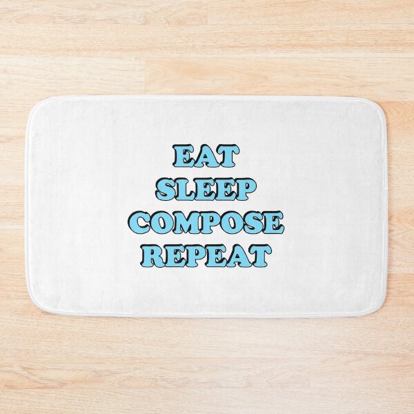 Item preview, Eat Sleep Compose Repeat - Music Composer - classical composers designed and sold by Inspirationmotivation.