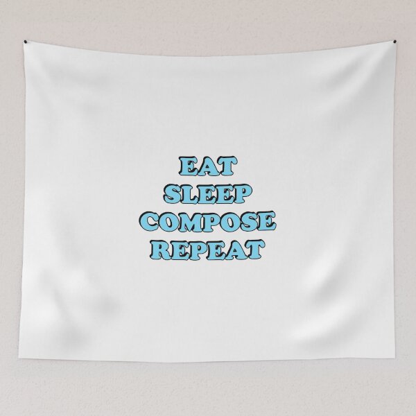 Item preview, Eat Sleep Compose Repeat - Music Composer - classical composers designed and sold by Inspirationmotivation.