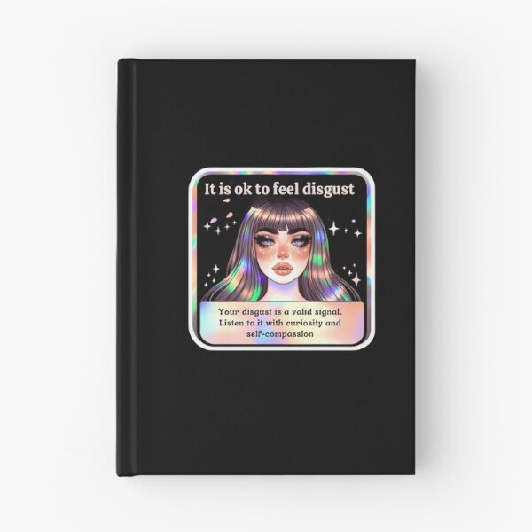 Item preview, Holographic Watercolor Sticker: Accepting Disgust, Embracing Emotional Authenticity designed and sold by Queueka.