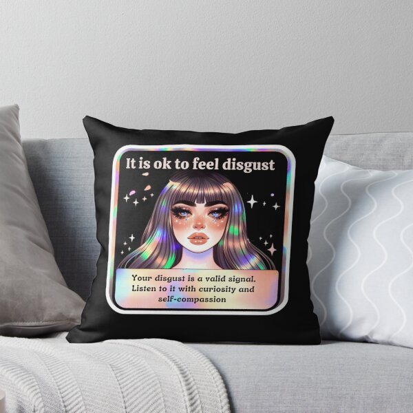 Item preview, Holographic Watercolor Sticker: Accepting Disgust, Embracing Emotional Authenticity designed and sold by Queueka.