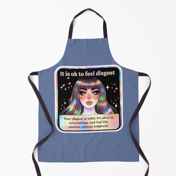 Item preview, Holographic Watercolor Sticker: Accepting Disgust, Embracing Emotional Authenticity designed and sold by Queueka.
