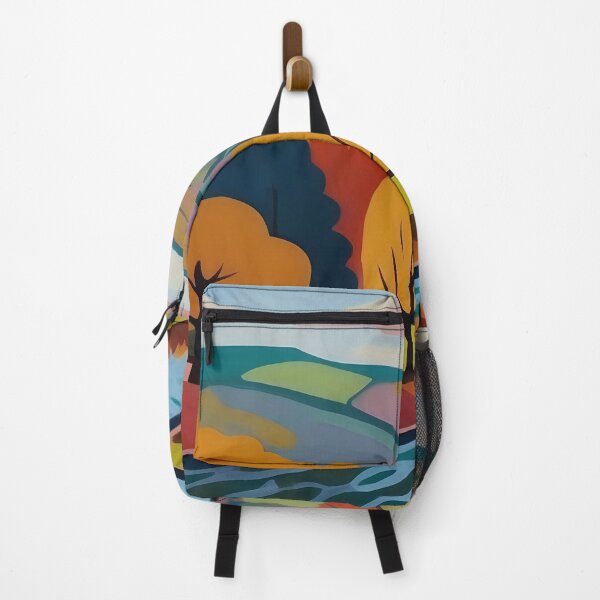 Item preview, Sweeping Autumn Hues Enfold Serene Riverside Landscape designed and sold by ArtComixHaven.