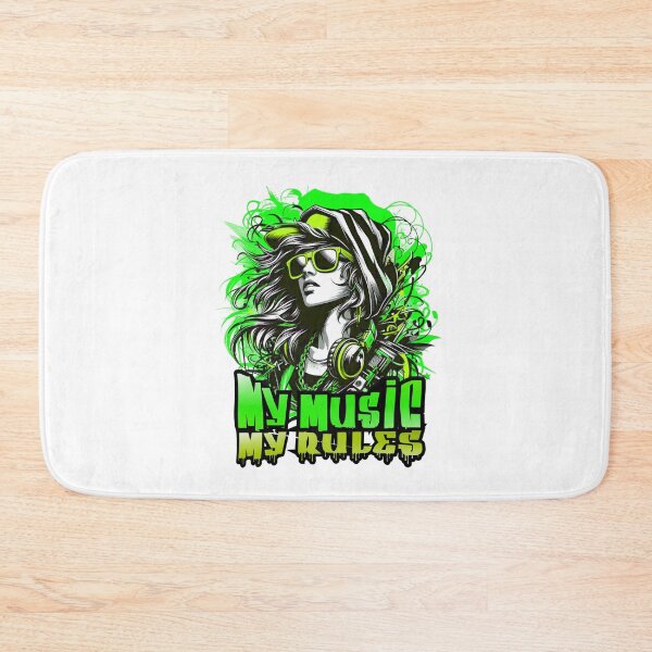 Item preview, my music & rules (white) designed and sold by Cabrasco.