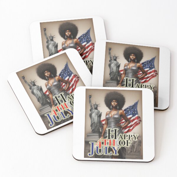 Item preview, African Americans Independence; 4th July; designed and sold by StickerApe.
