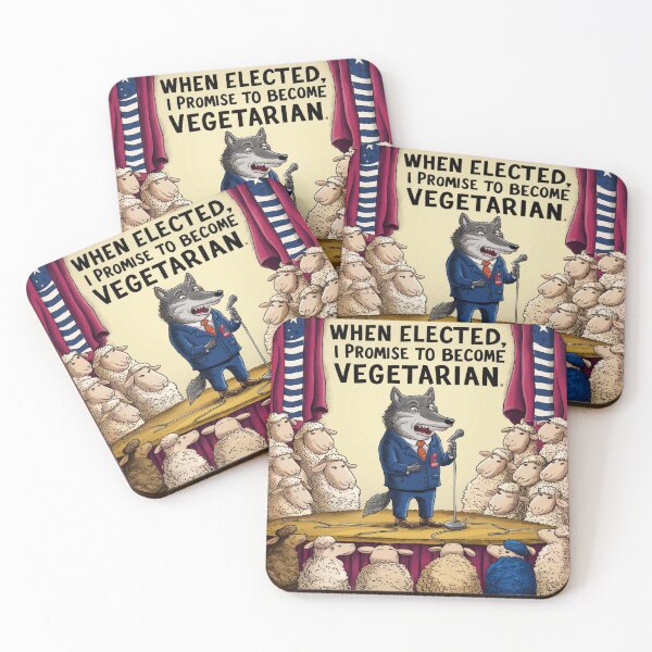 Item preview, Funny Satirical Politics Wolf Joke designed and sold by ManxCatAndy.