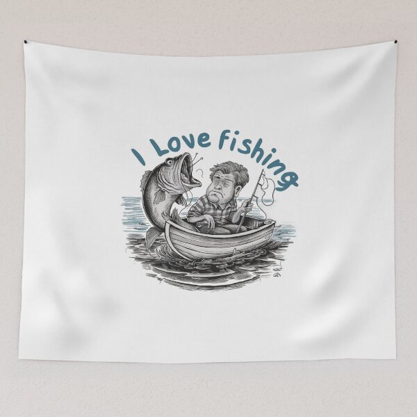 Item preview, I Love Fishing designed and sold by Gentle40Winks.