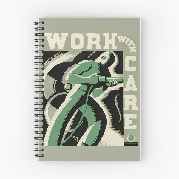Item preview, Work with Care-Vintage Safety Poster designed and sold by OwlWorks.